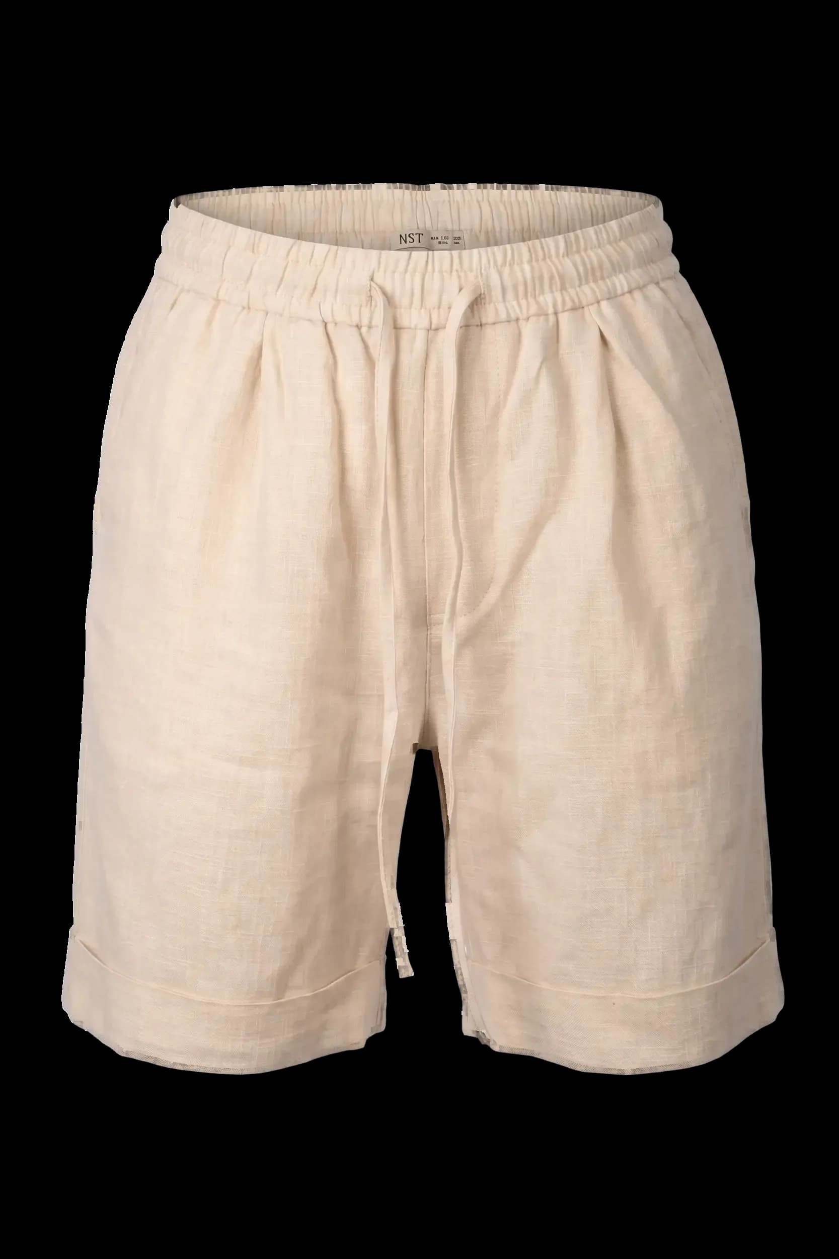 Beige shorts, flat