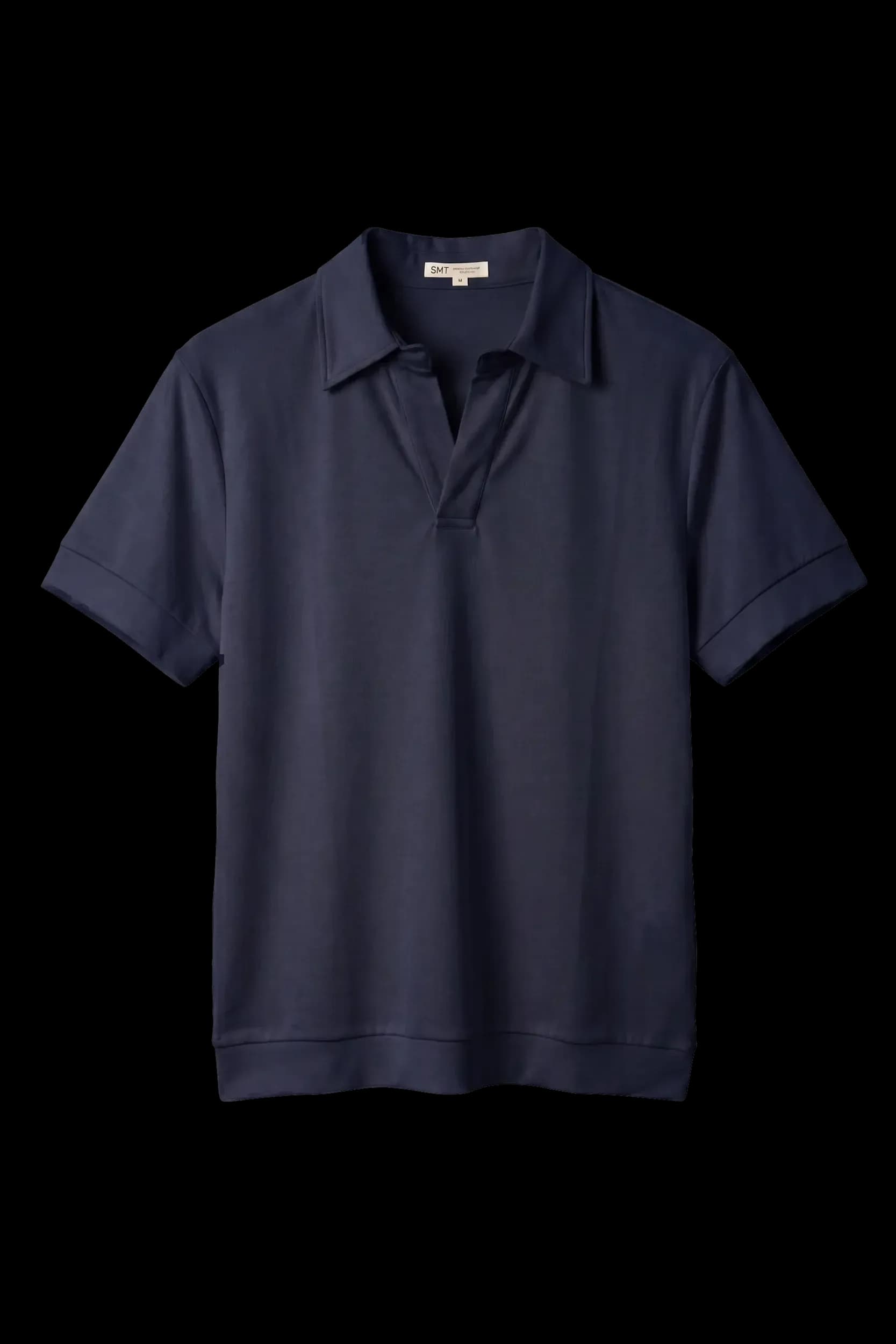 Navy polo, flat